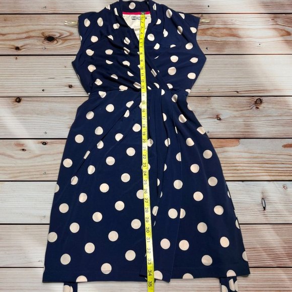 Eliza J Polka Dot Wrap Dress Size 4 - Picture 6 of 7